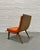 Mid Century Modern Scoop Lounge Chair by Carter Brothers | Orange Tufted Chair, C. 1950's For Sale - Image 9 of 13