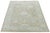 10x14 Modern Oushak Style Hand-Knotted Wool Rug in Neutral Beige & Slate Blue For Sale - Image 10 of 12