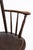 19thc Original Painted Bow Back Windsor Rocker With Stenciled Top Rung For Sale - Image 4 of 4