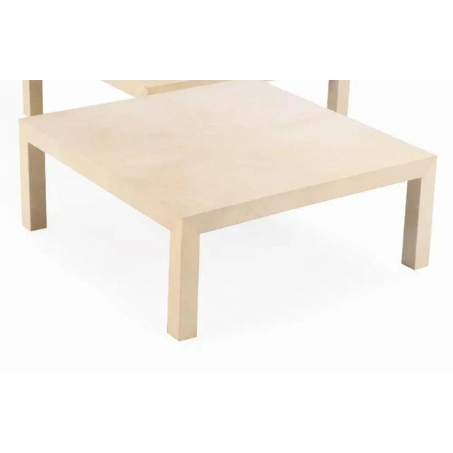 Contemporary A Large Parchment Covered Coffee or End Table in the Manner of Samuel Marx. For Sale - Image 3 of 5