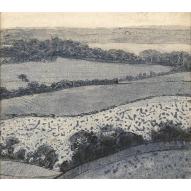 Pierre Pavloff, Landscape, Acrylic on Paper For Sale - Image 5 of 5