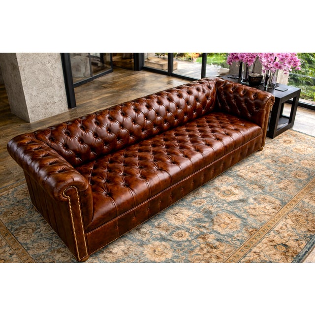 Belair Chesterfield 108" Sofa For Sale - Image 4 of 5