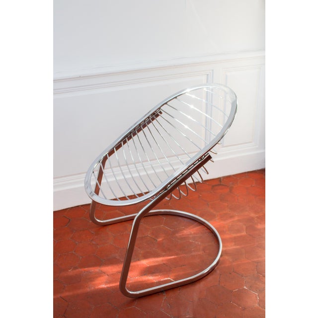 Egg Armchair attributed to Gastone Rinaldi, 1970s For Sale - Image 14 of 18