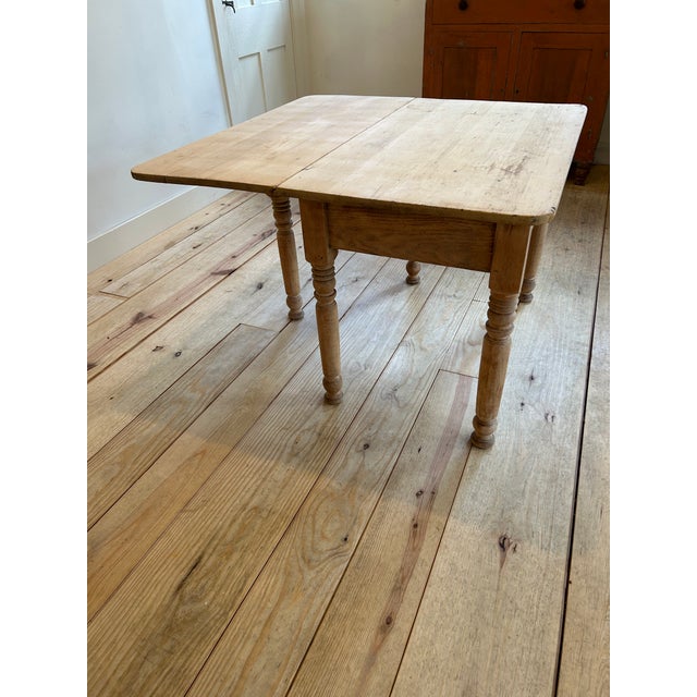 Farmhouse 19th Century Rustic Pine Farmhouse Table For Sale - Image 3 of 11
