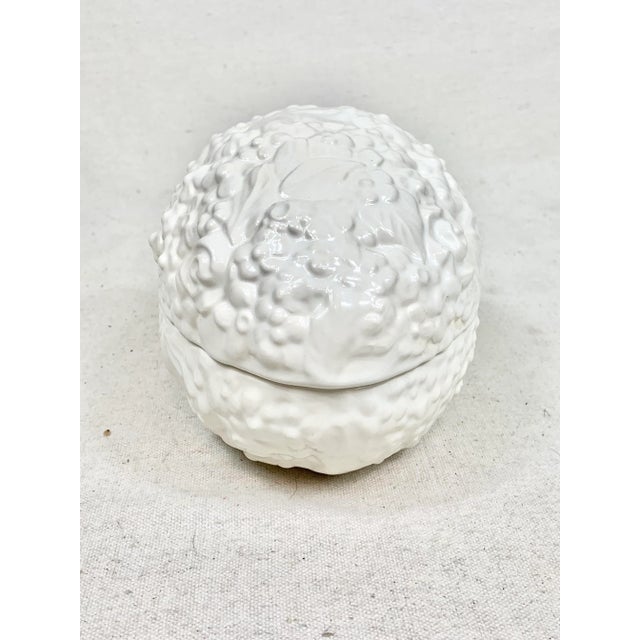 Shabby Chic Vintage Large Ceramic Egg Box For Sale - Image 3 of 9