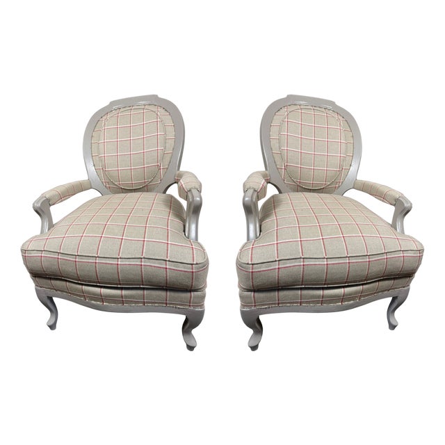 Set of 19th Century Style Armchairs For Sale