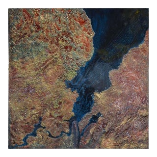 Contemporary Abstract Painting of a View From Space For Sale