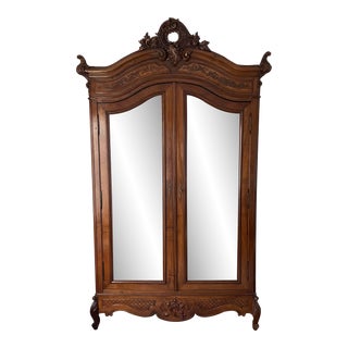 Antique Louis XIV Walnut Armoire For Sale