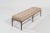 Linear Bench in Natural Wanut Series 60 by Stamford Modern For Sale - Image 4 of 12
