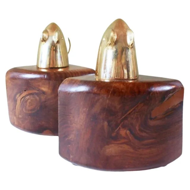 1960s Pop Art Lee Bernay for Raymor Mouse & Cheese Solid Teak Bookends For Sale In Tampa - Image 6 of 8