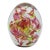 Hg Studio Art Glass Murano Style Red & Yellow Multi-Layered Paperweight Egg For Sale
