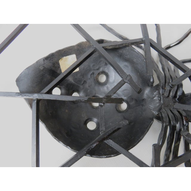 Black Iron Wall Decoration Spider, 1950s For Sale - Image 18 of 18