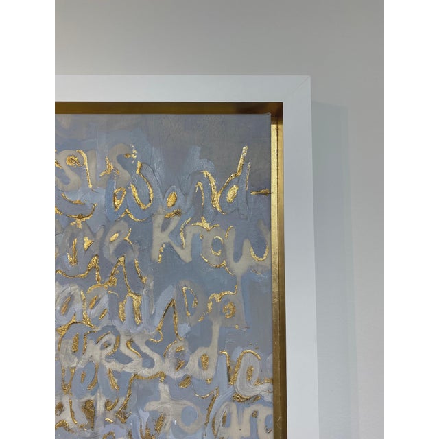 Christina Major Oil on Canvas of Jackie O with Gold Leaf 49 x 51 2021 For Sale - Image 11 of 12