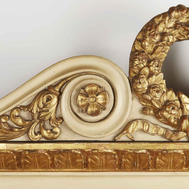 Lacquered and Gilded Fireplace Mirror For Sale - Image 5 of 10