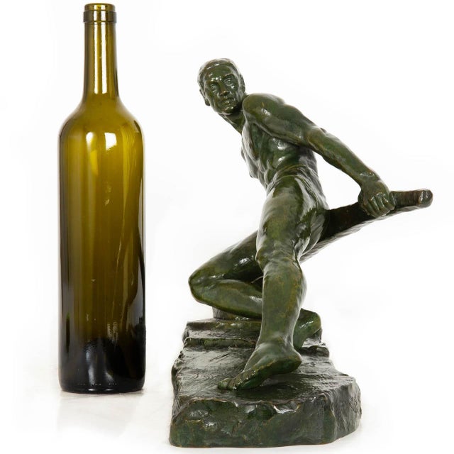 Early 20th Century French Art Deco Bronze Sculpture “The Lock” by Pierre Le Faguays Ca. 1930 For Sale - Image 5 of 18