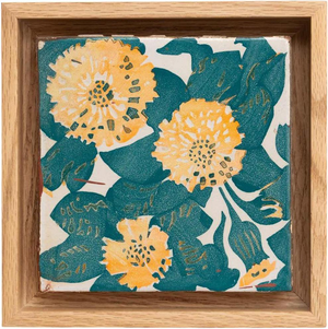 Spanish Decorative Ceramic Tile of Casa Vicens from Antoni Gaudi, 1940s