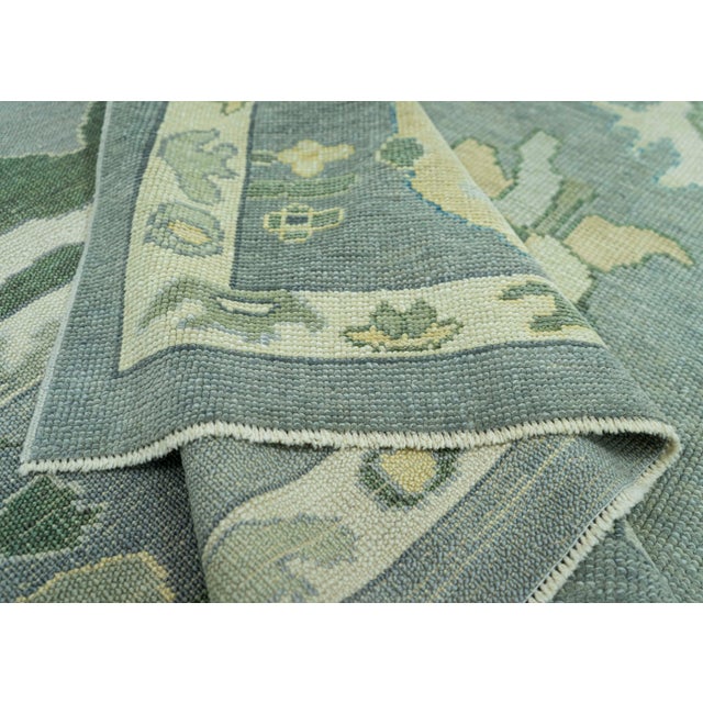 Textile Turkish Oushak Rug 12' x 14'6" #19008 For Sale - Image 7 of 8