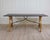 19th Century Large Italian Lacquered Lyre Table in Siena Yellow and Dark Brown For Sale In Atlanta - Image 6 of 8