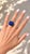 A striking vintage Italian 18K gold ring featuring a beautifully carved lapis lazuli dome in a bold bombe silhouette. The...