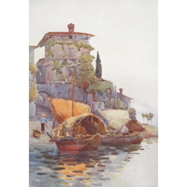 About The Poster: This piece originates from an exceptionally rare book, "The Italian Lakes", which is a compilation of...