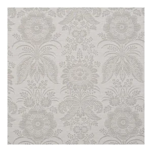 Schumacher Greta Damask Fabric in Grey