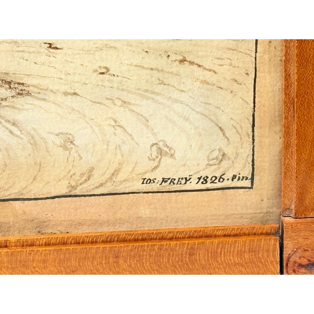 French Pair, Josef Gabriel Frey (1791–1884) Gouache on Paper French Revolution For Sale - Image 3 of 12