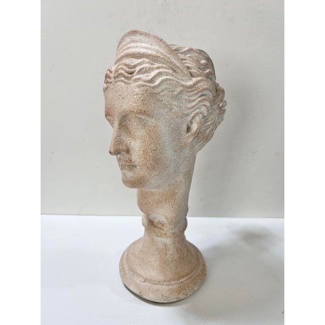 Stone Vintage Roman Goddess Juno Classical Bust Sculpture – Austin Productions For Sale - Image 7 of 7