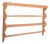Rustic Portuguese Yellow Wooden Plate Rack, 1950 For Sale