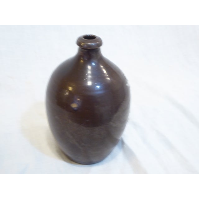 Antique Japanese Ceramic Sake Jar For Sale - Image 4 of 4