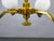 Adjustable Art Deco Brass Chandelier with Milk Glass, 1930s For Sale - Image 6 of 16