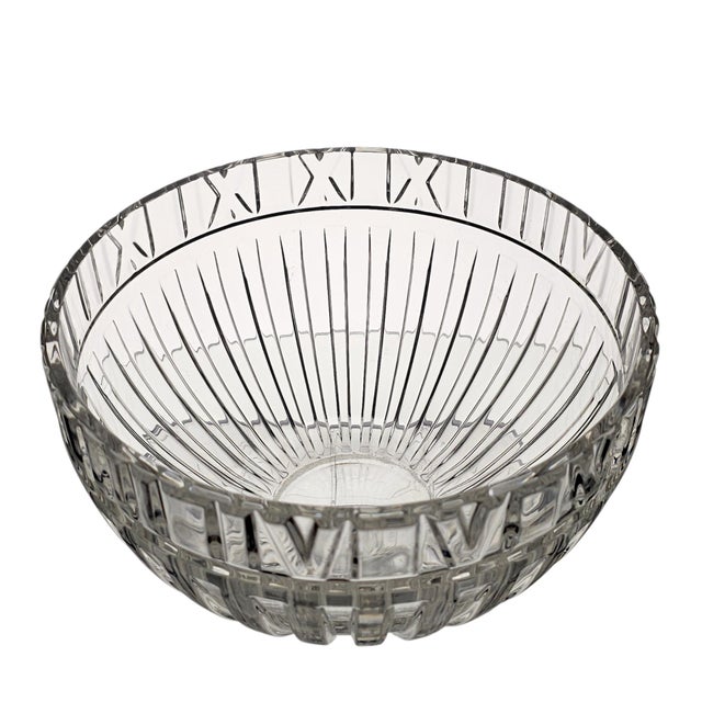 Attributed Tiffany & Co. Atlas Crystal Centerpiece Bowl, 9.75", C. 1995–2005 For Sale - Image 12 of 16