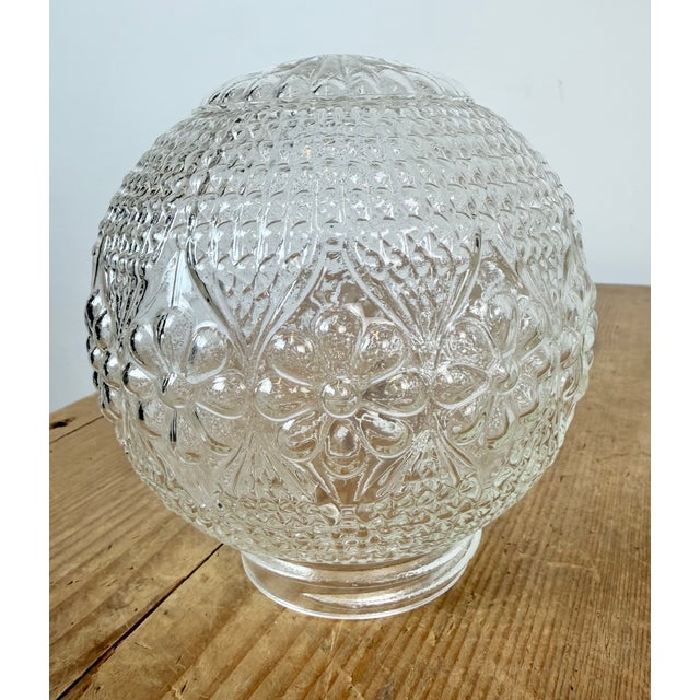 Vintage White Porcelain and Glass Ceiling Light, 1970s For Sale - Image 10 of 14