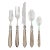 VIETRI Aladdin Antique Flatware Taupe Five-Piece Place Setting For Sale