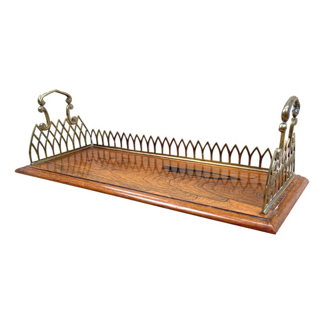 Regency Rosewood and Ormolu Book Carrier, 1820 For Sale