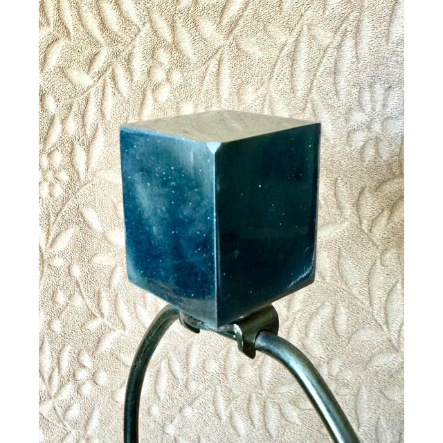 Late 20th Century Wood and Polished Aluminum Palecek Super Tall Modern Lamp For Sale In West Palm - Image 6 of 10