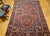 Vintage Persian Heriz Serapi Rug, Hand-Knotted Wool, Geometric Pattern, Rust-Red & Blue, 7x10 For Sale - Image 10 of 18
