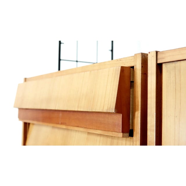 Mid-Century Modern German Cherrywood Regal Wall Unit For Sale - Image 13 of 14