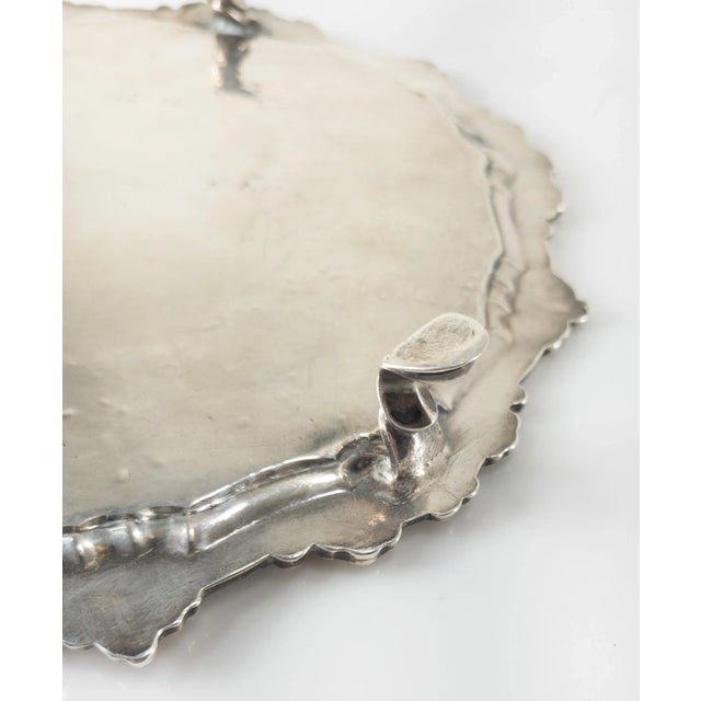 18th Century Irish Sterling Silver Dublin Hallmarked Salver For Sale - Image 12 of 12
