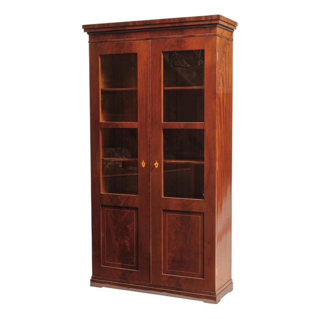 Biedermeier Display Cabinet or Bookcase, 1820 For Sale