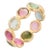 18k Solid Gold Multi-Tourmaline Infinity Band Size 5 For Sale
