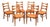 Lane Rhythm Mid Century Modern Set Of Six Walnut Dining Chairs For Sale