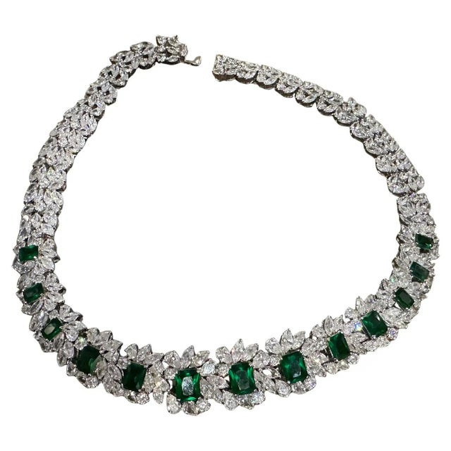 This exceptional early 2000s Italian necklace represents the peak of high-quality costume jewelry, combining artisanal...