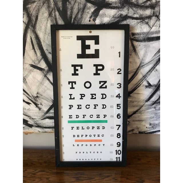 vintage doctors office eye chart chairish