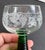 Vintage French Luminarc Roemer Green Stem Wine Glasses – Set of 5 For Sale In Miami - Image 6 of 10