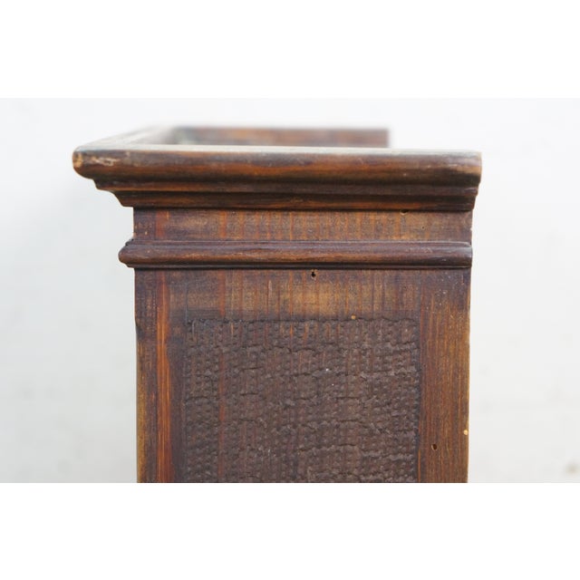 Brown Antique Oak Salesman Sample Mirrored Dollhouse Armoire Wardrobe Cabinet 16" For Sale - Image 8 of 17
