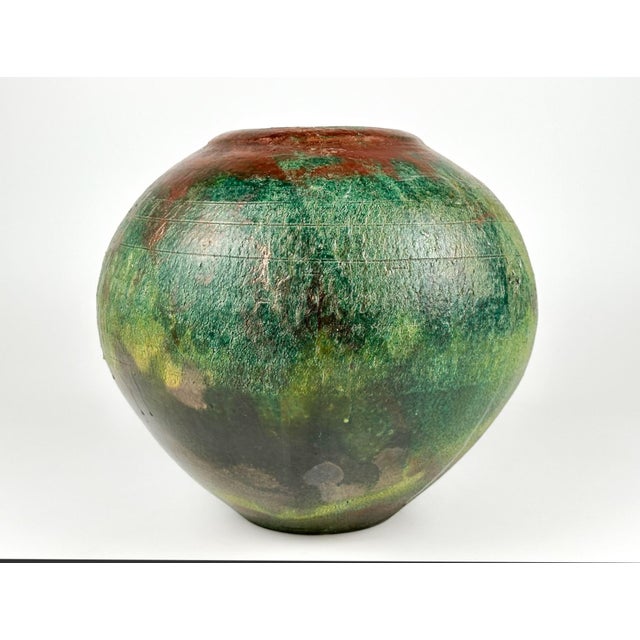 Japanese-Style 20th Century Raku Pot, Signed "Perry" For Sale - Image 4 of 6
