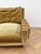 Mid-Century Modern Vintage Green Velvet and Wood Sofa, 1950s For Sale - Image 3 of 9