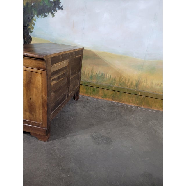 Louis Philippe Walnut Chest of Drawers For Sale - Image 12 of 13