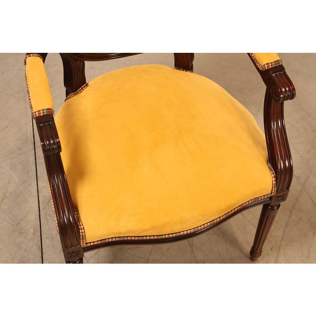 Century Furniture French Louis XVI Style Set of Ten Oval Back Dining Chairs For Sale In Philadelphia - Image 6 of 18