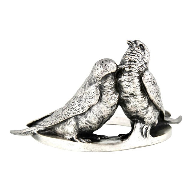 1900 - 1909 Art Nouveau Bronze Sculpture of Swallows by Louis Albert Carvin, 1900 For Sale - Image 5 of 10